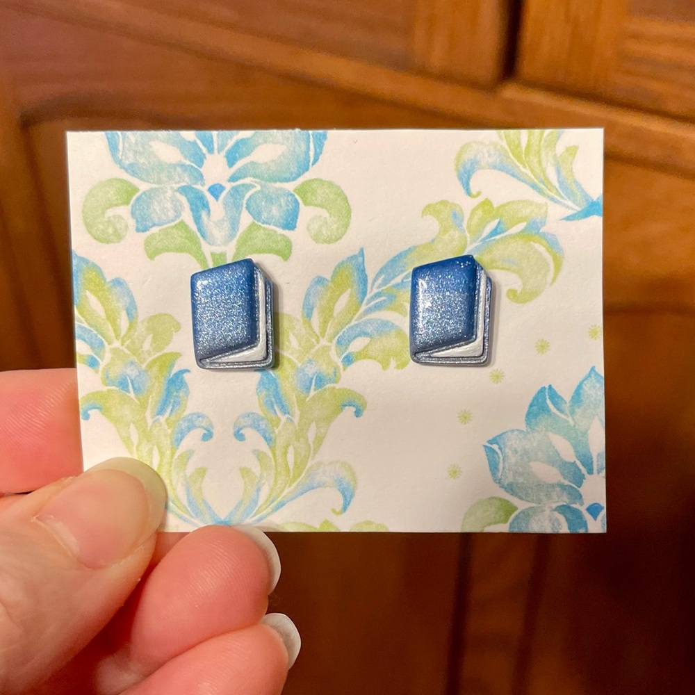 Book Earrings